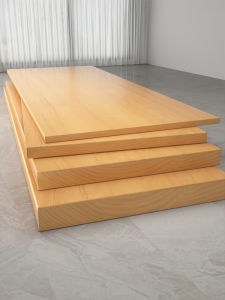 No-Drill Real Wood Wall Shelf