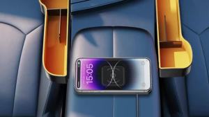 Jualan hebat [ Penghantaran dari China ]2025 Pengubahsuaian Pengecas Wayarles Kereta Baharu dengan Saiz Boleh Laras Sesuai untuk BMW Audi Honda Volkswagen Apple JK