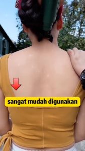 [COD] Alat Pijat Otot Mini Elektrik Genggam Massager Gun 4in1 dengan Banyak Kepala Pijat
