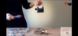 Gembok Motor Ring Panjang Pendek Gembok Alarm Suara Ring Panjang Kunci universaldekorasi