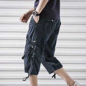 Quần Short Nam Mùa Hè Quần Dài Năm Điểm Quần Dài Bảy Điểm Nhiều Túi Quần Dài Vừa Vặn Thời Trang Rộng Rãi Cỡ Lớn