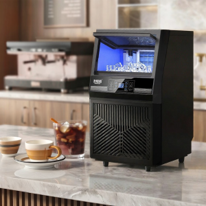 BEIJIXIONG | Commercial Small Square Ice Maker 120kg/d Automatic Block Ice Machine for Tea Shops Food Stalls Compact Design