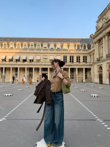 Le Lalin Super Trendy High Waist Wide Leg Denim Jeans Floor Length Durable Lenzing Fabric Cleanfit Style for Ladies