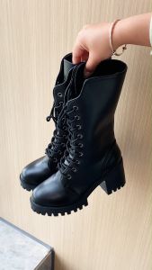 Size 35-40 Martin Boots: Stylish & Comfortable Women's British Style Thick Heeled Boots