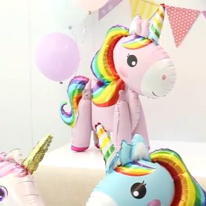 3D Unicorn poney stand up Foil Balloon Theme Party for Children Decoration Theme Accessories Craft Party pack for kids birthday gift [SG]