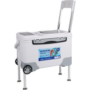 HENG GUAN | Multipurpose Fishing Tackle Box with Concealed Backrest 37L