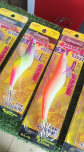 Umpan SQUID JIG GAMAMIS Kail untuk Cumi Uk 2.0-3.5 Bentuk Udang Glow In The Dark banyak pilihan Warna