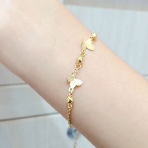 Gelang Rantai Titanium Kupu Mix Bola GLT-496