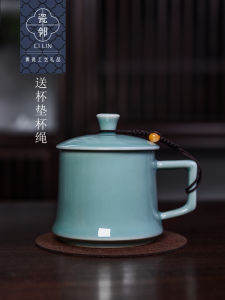 Cốc Trà Gốm Sứ Cao Cấp Cho Văn Phòng Cốc Gốm Sứ Trung Hoa Dành Cho Nam Cốc Có Nắp Cho Hội Nghị Cốc Cà Phê Chữ Mark