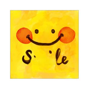 Nordic Cartoon Smiley Face Childrens Room Decorative Artwork Anime Expression Print on Canvas Unframed Modern Home Decor