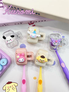 กิ๊บติดที่วางแปรงสีฟันแบบพกพาสำหรับใช้ในครอบครัว ป้องกันฝุ่น ปกป้องแปรงสีฟันสำหรับเดินทางของ Sanrio ช่องคลอด Kawaii ของ Mery