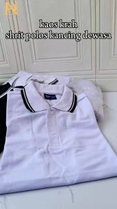 Kaos Polo Krah Lakos pria wanita Lengan Pendek L XL XXL Shirt kerah polo Liso / kaos kerah pria polo shirt lengan pendek