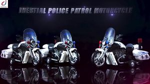 Pull Back Police Motorcycle Toy for Kids - Tiny Gift with Music and Light (1 piece)
