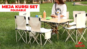 SPEEDS Set Kursi Lipat Kursi Rekreasi Folding Chair Fold Table Meja Camping Piknik 031-35 /  031-34