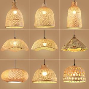 Vintage Creative Bamboo Woven Pendant Light