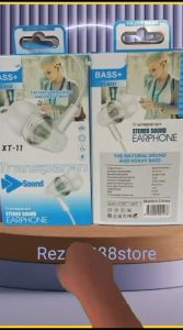 Headset + Mic XT-11 Transparan Stereo Sound Earphone Handsfree