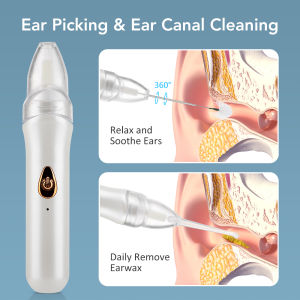 Ear Cleaner Ear Picking Tool Ear Scoop Goose Feather Massage 4 Speeds Ear Cleaning Tool Earwax Removal Tool Ear Spoon Ear Care