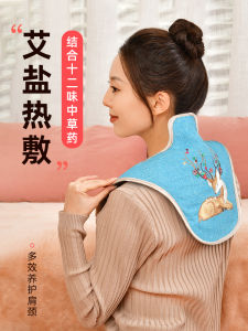 Electric Heating Salt Bag Neck Shoulder Therapy Pad for Home Use Electric Heat Neck Support Pain Relief Essential Oil Bag