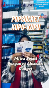 Mitra Sejati Phone Grip Kupu-Kupu Popsocket Aesthetic