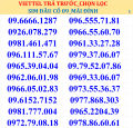 SIM VIETTEL TRẢ TRƯỚC. 