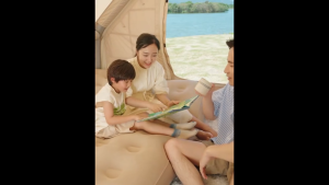 Sporthub Store ที่นอนพองอัตโนมัติแคมป์กลางแจ้งแบบพกพาพับอากาศเตียงง่าย