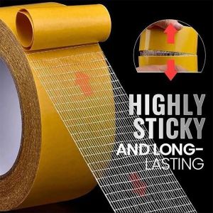 5M High Viscosity Double Sided Tape Mesh Cloth Base Waterproof Tape Floor Rug Carpet Strong Adhesive Sticker Removable Traceless Tape