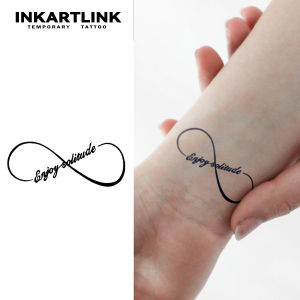 3 Pcs Enjoy Solitude Temporary Tattoo Lasts Up to 15 Days New Technology Magic Waterproof Semi Permanent Sticker.