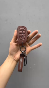 Ốp Da Chìa Khóa Xe Hyundai Creta Stargazer X Màu Nâu Và Màu Đen Bảo Vệ Chìa Khóa