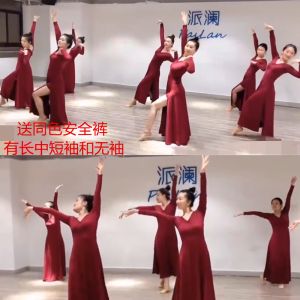 Co Giãn Ôm Vừa Vặn Biểu Diễn Múa Ba Lê Hiện Đại Đầm Dài Váy Cổ Điển Đồng Phục Luyện Tập Khiêu Vũ Đồng Màu Chia Múa Một Mảnh Váy