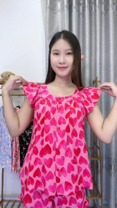 [HCM] Đồ tole nữ đồ bộ lanh mặc nhà áo cánh tiên cổ vuông quần đùi (43-75kg) cao cấp - SHOP5SAO