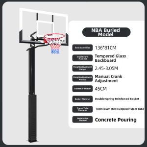 Wolk Wook | Portable Adjustable Basketball Hoop