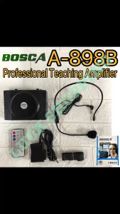 BOSCA A-898B Professional Audio Teaching Amplifier Belt Type Amplifier Headset mic and remote control Bluetooth