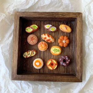 French Style Baking Mini Simulation European Baguette Magnetic Refrigerator Patches Decorative Iron Magnet Kitchen Decor
