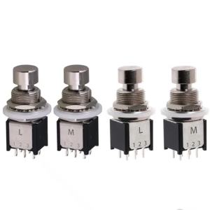 (ZYDD01) 1PCS DPDT Latching Momentary ON/ON Foot Switch Guitar Effects Pedal Stomp Box 6Pin Emergency Stop Push Button