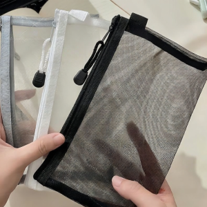 Transparent Mesh Pencil Case