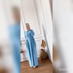 GAMIS CRINGKEL CHIKA DRESS MAXY READY BAHAN CRINGKEL AIRFLOW POLOS