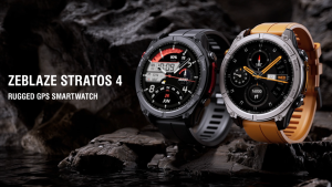 NEW Zeblaze Stratos 4 GPS Smart Watch 1.43 AMOLED Display Built-in Compass Barometric Altimeter Flashlight Voice Call Smartwatch
