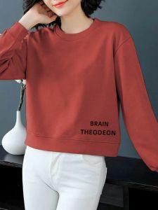 เสื้อสเวตเตอร์คอตั้งสั้นทรงหลวมสไตล์เกาหลีสำหรับผู้หญิง กระโปรงสั้นเอวสูง ผูกโบว์ แฟชั่นฤดูใบไม้ผลิและฤดูใบไม้ร่วง