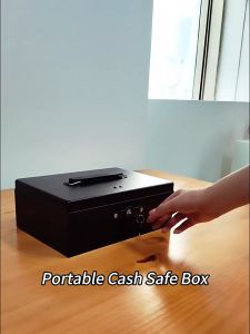 TaffGUARD Kotak Uang Brankas Dokumen Cashbox Key Lock - 200A