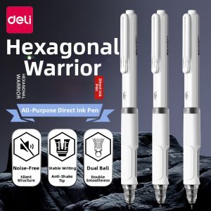 deli | Quiet Press-type Quick-drying Study Gel Pen Black