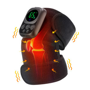 Wireless Control Heating Knee Massager Detachable EMS Muscle Stimulator Wormwood Heating Knee Pad Shoulder Elbow Massager USB Rechargeable