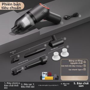 HELLOLEIBOO | Máy Hút Bụi Cầm Tay Không Dây Sạc Được Công Suất Lớn Cho Ô Tô & Gia Đình