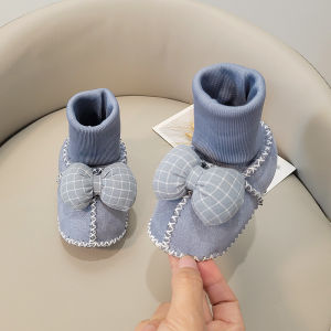 รองเท้าเด็ก ถุงเท้าเด็ก ฤดูใบไม้ร่วง/ฤดูหนาว น้ำหนักเบา นุ่ม สำหรับเด็กแรกเกิด วัยเตาะแตะ 1 ปี อ่อนโยนต่อพื้น รองเท้าเด็กที่กำลังเริ่มเดิน