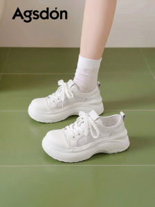 Agsdon | Thick Sole Platform Sneakers Breathable Casual Shoes