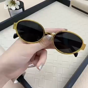 Kacamata Wanita Hitam Coklat Bentuk Oval Cocok Untuk Bergaya DZ