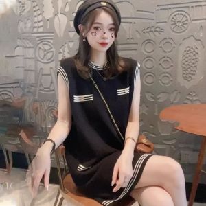 French Designed Elegant and Sweet-Spicy Sleeveless Dress