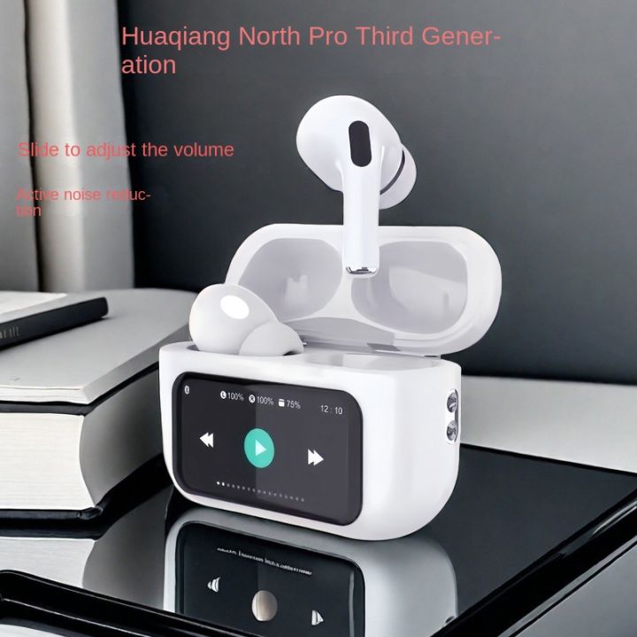 Touchscreen TWS Wireless Bluetooth Earbuds with ANC, Charging Case, and Dual-Mode for Sports and Entertainment