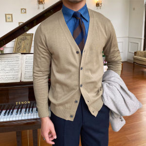 Slim Fit Multi-Purpose Warm V-Neck Knit Jacket