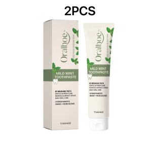 oralhoe | Mint Toothpaste—Nano-Hydroxyapatite Formula Removes Surface Stains and Freshens Breath For Daily Oral Care