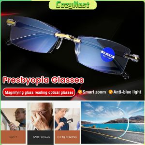 C.N. Frameless Reading Glasses: Anti-blue Lenses & Farsightedness Solutions